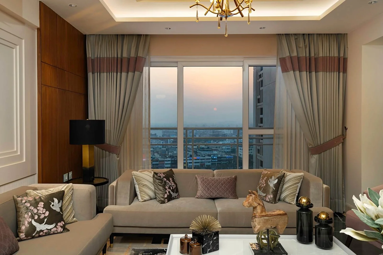 JLPL Falcon View Sunset Window View from Living Area